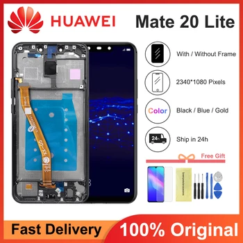 100% Оригинален Дисплей Капитан 20 Lite LCD дисплей с рамка Дисплей Сензорен Екран на Таблета, За Huawei Mate20 Lite SNE LX1 LX2 LX3 Екран