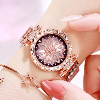 2019montre femme marque de luxe модни дамски магнитни часовници, ежедневни дамски кварцов часовник Relogio Feminino Директен Доставка