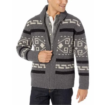 2022 висококачествен новият есенно-зимния брендовый модерен вязаный мъжки ежедневни пуловер-жилетка