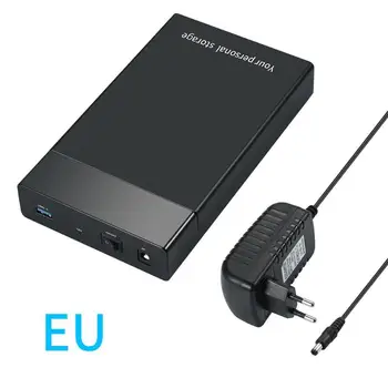 3,5-инчов HDD SDD Калъф USB 3.0 SATA III 6 Gb/с Външния Корпус на Твърд Диск на Кутия Подкрепа за 3,5/2,5 