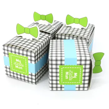 50шт Малкото Ми Човече Зелена Хартия Полза на Подаръци Кутия Бонбони За най-Малките Момчета Детски Душ Рожден Ден Украса