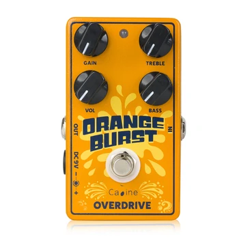 Caline CP-516 Orange Burst Overdrive Гитарная Педала Ефекти True Bypass Дизайн резервни Части и Аксесоари за електрически китари