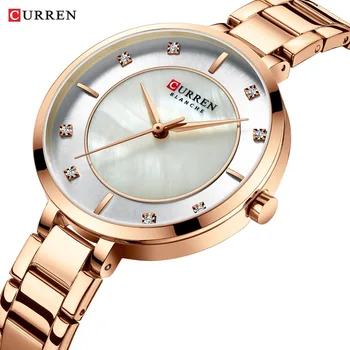 Curren дамски часовници Лекота модни прости ежедневни кварцов rose gold/син/златист/сребристо-розово/златни дамски часовници подаръци