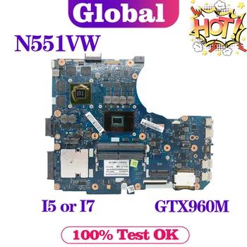 G58V дънна Платка за лаптоп ASUS N551VW G551V G551VW FX551V FX551VW GL551VW N551V дънна Платка на лаптоп I5-6300HQ I7-6700HQ GTX960M