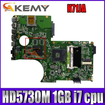 N71JA ОСНОВНА ТАКСА REV: 2.1 За ASUS N71JA N71JQ X77JA дънна Платка на лаптоп HD5730M 1 GB Подкрепа i7 процесор