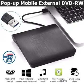 USB 3.0/Type-C Тънък Външен DVD RW CD Писател автомобил с Горелка Четец Плейър Оптични Дискове За Преносими КОМПЮТРИ