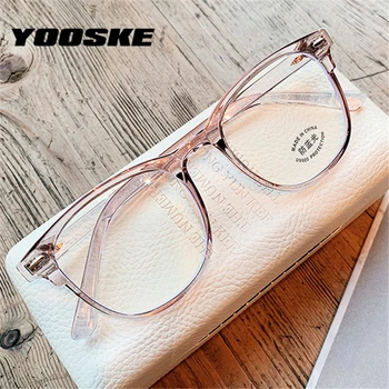 YOOSKE Компютърни Очила С Защита От синьо лъчи, Рамки За Очила, Дамски Очила С Синьо Фолио, Мъжки Оптични Очила TR90, Игрови Точки