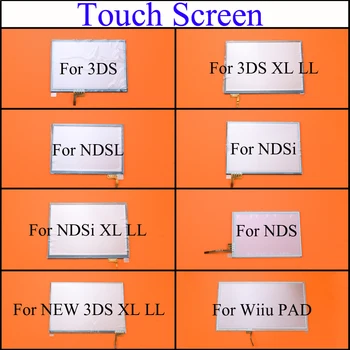 YuXi Прозрачна Смяна на Сензорен панел дисплей, дигитайзер за Nintendo DS Lite NDSL за Новия 3DS NDSi XL LL за Wiiu PAD