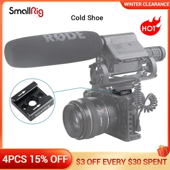 Адаптер за студено башмака SmallRig Стандартен Тип Башмака 1/4 и M2.5 Отвор за Винт за Камера Клетка Светкавица Led Монитор Аксесоари за 1241 Камери