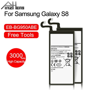 Батерия на Мобилния телефон PINZHENG 3000 mah За Samsung Galaxy S8 G9500 SM-G950U G950A G950F EB-BG950ABE Взаимозаменяеми Батерия за телефона