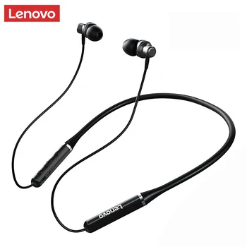 Безжични слушалки Lenovo Bluetooth5.0 Магнитно Шейным Ръб, Водоустойчива Спортна Слушалки IPX5 с микрофон с шумопотискане HE05