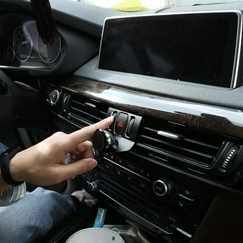 За BMW X5 F15 X6 F16 2014-2018 Интериора на Автомобила Алуминиева Сплав Притежателя на Мобилен Телефон Довършителни GPS Навигация Скоба за Автомобилни Аксесоари