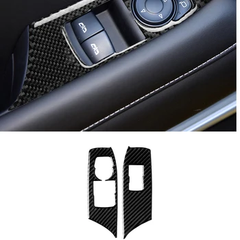 за Chevrolet Camaro 2017 2018 2019 Преминете Стеклоподъемника Панел Капак Завърши Стикер Стикер Аксесоари За Интериора на Колата е От Въглеродни Влакна