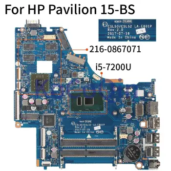 За HP Pavilion 15-BS Core I5-7200U SR342 дънна Платка на лаптоп CSL50/CSL52 LA-E801P 924756-601 924756-501 дънна Платка на лаптоп DDR4