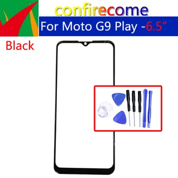За Motorola Moto G9 Play LCD Дисплей на Предния Сензорен Екран Стъкло Външен Смяна на Обектива