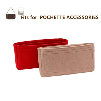 За аксесоари Mini Pochette чанта Органайзер-Поставяне на Нова Версия на Вътрешен Портфейл Преносима дизайнерска чанта през рамо органайзер за грим
