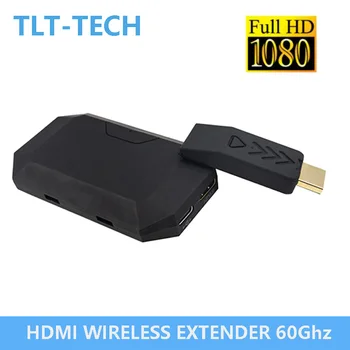 Миллиметровая Вълна Безжичен HDMI Удължител, Без Забавяне 60 Ghz 3,96 Gb/с Предавател и приемник с Нула Закъснение за PC, Лаптоп PS5
