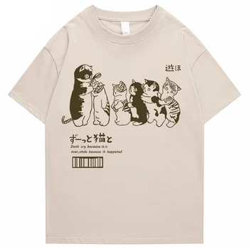 Мъжки t-shirt Оверсайз, Облекла В Стил хип-Хоп, Градинска Тениска С Принтом 