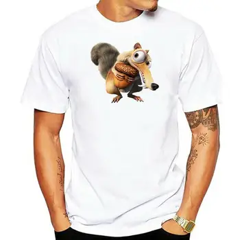 Мъжки забавна тениска Ice Age Scrat tshirs Женска тениска (1)
