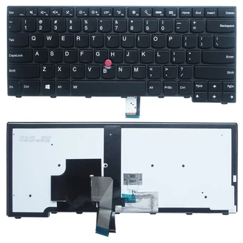 Нов Лаптоп на САЩ Клавиатура с Подсветка за Lenovo ThinkPad L440 L450 L460 L470 T431S T440 T440P T440S T450 T450S E440 E431S T460