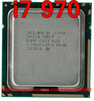 Оригиналния cpu Intel Core i7-970 Процесор i7 970 3,20 Ghz 12 М 6-ядрени Сокет 1366 Безплатна доставка бърза доставка