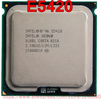 Оригиналния cpu Intel ПРОЦЕСОР Xeon E5420 Процесор 2.50 Ghz/12 м/1333 Mhz Quad-core Socket 771 Безплатна доставка бърза доставка