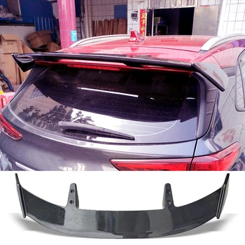 Спойлер за Багажник Тип TE Карбоновая Повърхност на Задния Багажник на Кола Крило ABS материал Ремонт Аксесоари Спойлер За Hyundai Кона 2017-2020