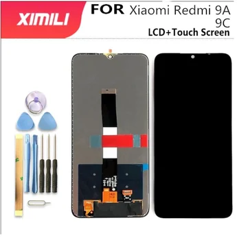 Тестван Работен Оригинала 6,53 Инча За Xiaomi Redmi 9A 9a LCD дисплей С Сензорен екран Дигитайзер възли За Redmi 9C Дисплей С Рамка