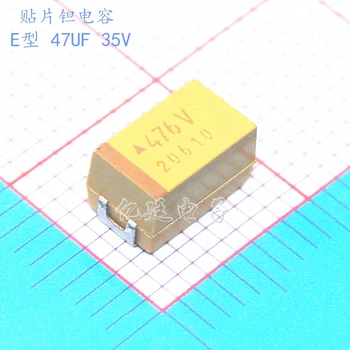 Чип танталовый кондензатор 476 47 icf 35 В E вид 7343H 2917 10% жълт полярна жлъчката electric