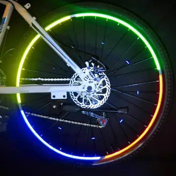 26 Инча Велосипедна Стикер Джанти Отразяваща Велосипеден Рефлектор Флуоресцентни Етикети за Външна Грижа за Личен аксесоар за Планински Велосипед