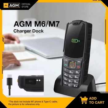 AGM M7/M6 Безжично Зарядно Устройство, Поставка Притежателя Настолна зарядно устройство ще захранване на Зарядно устройство Android Type C USB Кабел CE Сертифициран Бързо Зарядно Устройство За Мобилен телефон