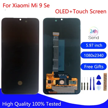 AMOLED За Xiaomi Mi 9 SE LCD дисплей С Сензорен Екран Дигитайзер, Резервни Части За Mi9 SE M1903F2G Подмяна на LCD дисплея