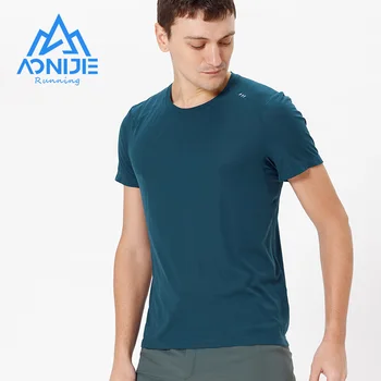 AONIJIE FM5125 Мъжки Спортен Бързосъхнеща тениска С Къс Ръкав Дишащи Тениски, Блузи Летни За Бягане На Открито, Фитнес Зала Дневно