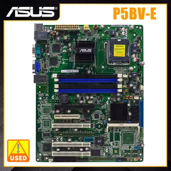 ASUS P5BV-E в LGA 775 сървърна дънна платка 2 Гигабитная LANOriginal дънна Платка ЗА КОМПЮТЪР DDR2 PCI-E x16-USB ATX процесор Intel Xeon 3000