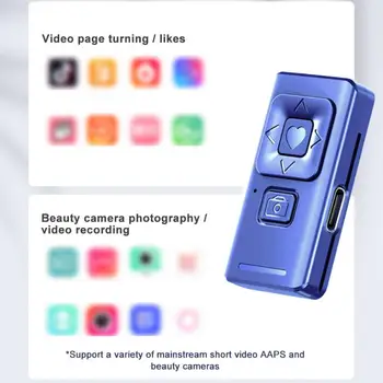 Bluetooth-съвместими Дистанционно Освобождаване на Затвора Selfie Shutter Дистанционно Управление Монопод Бутон Автоспуска За iPhone Huawei Samsung 2022
