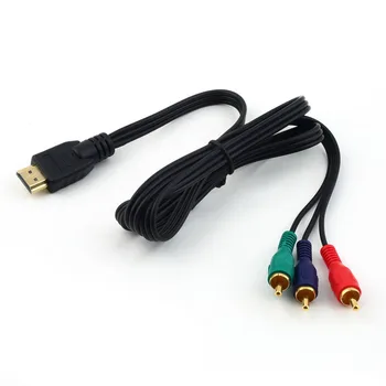 HDMI-съвместим с 3RCA 3-3 RCA RCA Компонентен видео кабел за преобразуване на кабела център за HDMI-compatibleto3 Златен конектор