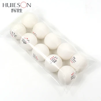HUIESON 10 бр/пакет 3 Звезди Нов Материал на Топката за тенис на маса D40 + мм, 2,8 г ABS Пластмасови топки за пинг-понг Тренировъчен топка за тенис на маса