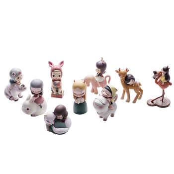 kemelife мечта приказки lite семейство общи котка фигурка играчки, подарък за рожден ден украси keme life