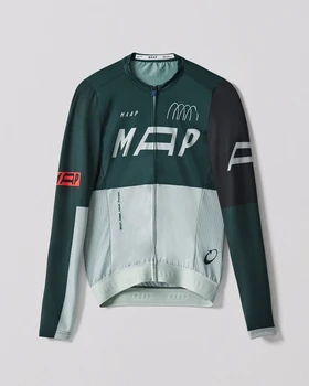 MAAP Пролет Есен Pro Team черна Риза С Дълъг Ръкав състезание 2022 колоездене джърси велосипедна облекло Италия окото плат ръкав