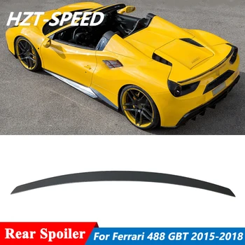 N Стил Въглеродни Влакна Материал Крило на Багажника Заден Спойлер За Ferrari 488 GTB SPIDER Тунинг на Колата 2015-2018