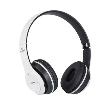 P47 Сгъваеми Безжични Слушалки Bluetooth 5,0 Слушалки Мултифункционален Централен телефон, Hi-FI Аудио Стерео Слушалки за Android и IOS