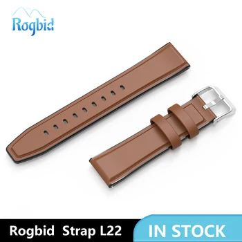 Rogbid Каишка L22 Smartwatch Каишка За Rogbid GT Регулируеми Сменяеми Въжета кожени Быстросъемные Въжета За Смарт Часовници За Мъже И Жени