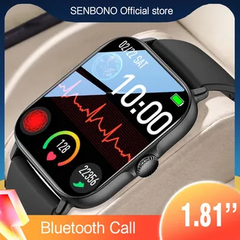 SENBONO 2022 GTS3 pro Смарт Часовници За Мъже 1,81-инчов HD Екран, Bluetooth Циферблат Повикване Smartwatch За Мъже, Жени, Спорт Фитнес Тракер за IOS