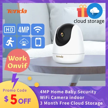 Tenda Камера за видеонаблюдение wifi IP Камера Детска Безопасност за Защита на мини-камера 1080P 2MP 4MP Канче/Наклон Безжична Камера Домашна Закрит