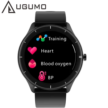UGUMO Измерване на кръвното налягане смарт златни часовници Мъжки Дамски Смарт Часовници с Измерване на телесната Температура, Сърдечната Честота, Кръвното Налягане, Кислород