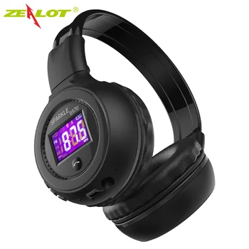 Zealot B570 слушалки Слушалки с LCD екран на Bluetooth Слушалките са Сгъваеми Hi-Fi Стерео Безжични Слушалки с FM радио TF