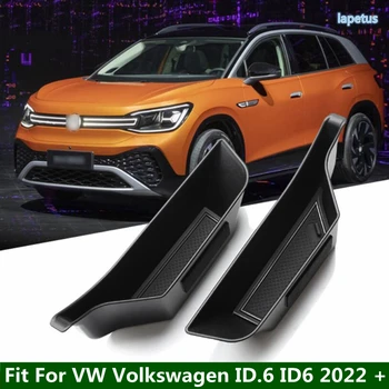 Аксесоари За Интериора на Колата е VW Volkswagen ID.6 ID6 2022 2023 Вътрешна Странична Врата копчето Подлакътник Контейнер Притежателя Тава Кутия За Съхранение