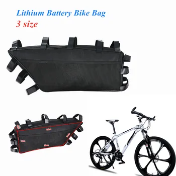 Велосипеден Литиево-йонна Батерия, Чанта За Съхранение на Велосипедна Греда Подвесная Чанта Планински Пътен под Наем Голям Капацитет Рама Батерия Висящи Чанти