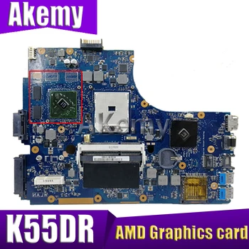 Дънна платка за Asus K55DR A55DR K55DR K55D K55DE K55N на дънната Платка на лаптопа видеокарта AMD 100% оригинал работи добре