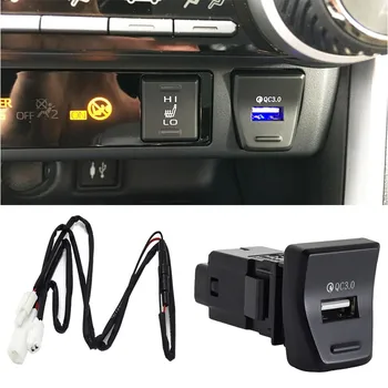 За Toyota RAV4 rav4 5th XA50 2019 2020 Интериор QC3.0 USB Бързо Зарядно Устройство